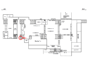 JR／柏駅／本屋改札内／№12駅看板・駅広告、位置図