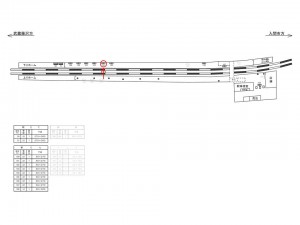 西武　稲荷山公園駅／駅でん／№101駅看板・駅広告、位置図