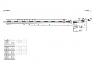 西武　稲荷山公園駅／駅でん／№106駅看板・駅広告、位置図