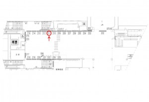 東武 川越駅/コンコース/№211駅看板・駅広告、位置図
