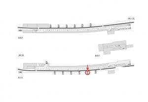 都営／六本木駅／大江戸線Ｗ8-Ｈ9№9駅看板・駅広告、位置図