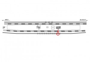 西武　中村橋駅／駅がく／№221駅看板・駅広告、位置図
