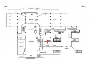 JR／国分寺駅／国分寺フラッグ 28日間№28駅臨時広告・駅広告、位置図