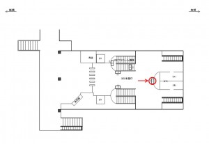 ゆりかもめ　竹芝駅／本屋口／№1駅看板・駅広告、位置図