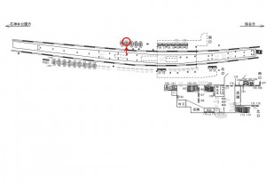 西武　大泉学園駅／駅でん／№121駅看板・駅広告、位置図