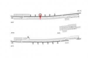 都営／六本木駅／大江戸線Ｗ8-Ｈ6№6駅看板・駅広告、位置図