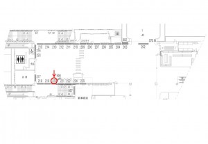 東武　川越駅／コンコース／№220駅看板・駅広告、位置図