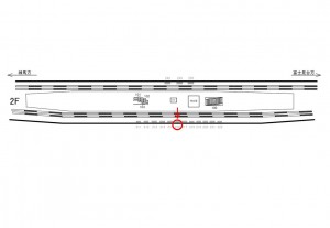 西武　中村橋駅／駅がく／№216駅看板・駅広告、位置図