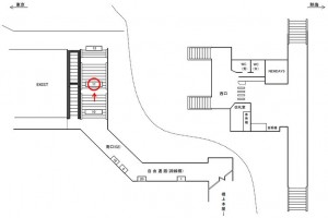 JR／平塚駅／南口／№11駅看板・駅広告、位置図