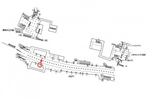東京メトロ／六本木駅／日比谷線／№13駅看板・駅広告、位置図