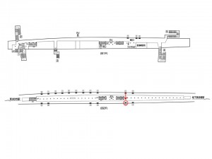 東京メトロ／地下鉄成増駅／有楽町線／№14駅看板・駅広告、位置図