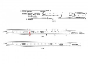 東京メトロ／要町駅／有楽町線／№17駅看板・駅広告、位置図