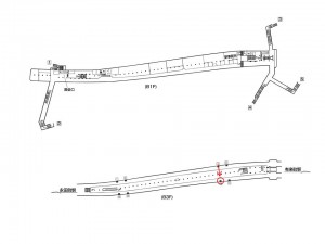 東京メトロ／桜田門駅／有楽町線／№10駅看板・駅広告、位置図