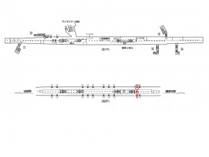 東京メトロ／東池袋駅／有楽町線／№9駅看板・駅広告、位置図