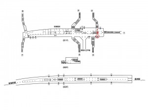 東京メトロ／月島駅／有楽町線／№27駅看板・駅広告、位置図