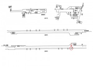 東京メトロ／麹町駅／有楽町線／№9駅看板・駅広告、位置図