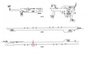 東京メトロ／麹町駅／有楽町線／№14駅看板・駅広告、位置図