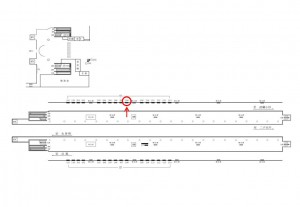 東急　大岡山駅／電気額面／№208駅看板・駅広告、位置図