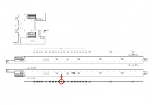 東急　大岡山駅／電気額面／№107駅看板・駅広告、位置図