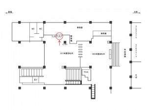 JR/北与野駅/本屋改札内/№4駅看板・駅広告、位置図