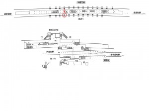 東京メトロ／青山一丁目駅／半蔵門線／№18駅看板・駅広告、位置図
