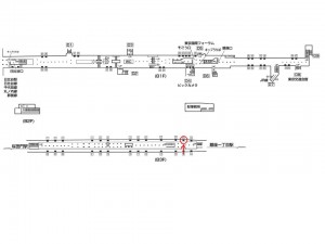 東京メトロ／有楽町駅／有楽町線／№11駅看板・駅広告、位置図