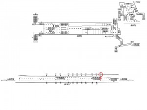 東京メトロ／神保町駅／半蔵門線／№11駅看板・駅広告、位置図