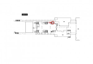 小田急　相模大野駅／階段正面／№1314駅看板・駅広告、位置図