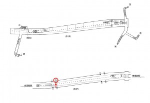 東京メトロ／桜田門駅／有楽町線／№2駅看板・駅広告、位置図
