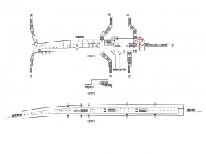 東京メトロ／月島駅／有楽町線／№26駅看板・駅広告、位置図