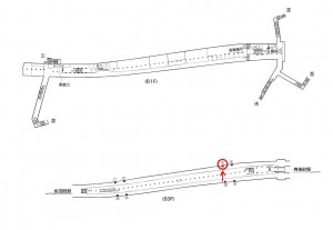 東京メトロ／桜田門駅／有楽町線／№7駅看板・駅広告、位置図