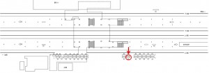 東武　上板橋駅／上り線前／№363駅看板・駅広告、位置図