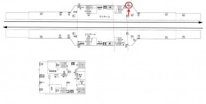 京王／多摩境駅／駅でん／№260駅看板・駅広告、位置図