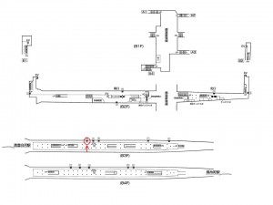 東京メトロ／住吉駅／半蔵門線／№10駅看板・駅広告、位置図