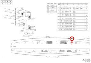 東急　旗の台駅／普通額面／№204駅看板・駅広告、位置図