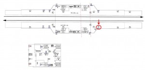 京王／多摩境駅／駅でん／№70駅看板・駅広告、位置図