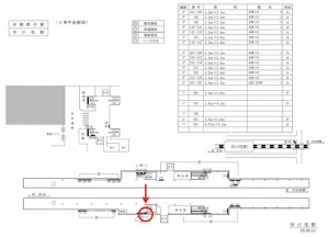 東急　市が尾駅／電気額面／№111駅看板・駅広告、位置図