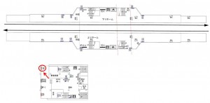 京王／多摩境駅／駅がく／№190駅看板・駅広告、位置図