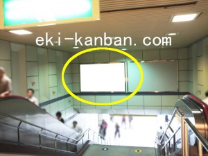 東武　新越谷駅／階段正面／№62駅看板・駅広告、写真2