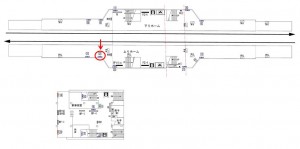 京王/多摩境駅/駅でん/№20駅看板・駅広告、位置図
