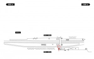小田急　鶴川駅／／№1704駅看板・駅広告、位置図