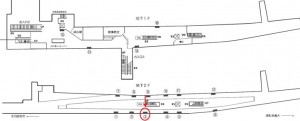 埼玉高速鉄道　東川口駅／ホーム／№3駅看板・駅広告、位置図