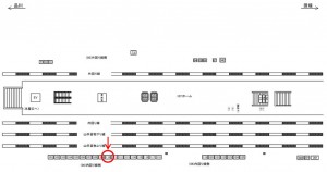 JR／駒込駅／内回り線側／№110駅看板・駅広告、位置図