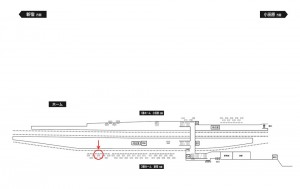 小田急　鶴川駅／／№0230駅看板・駅広告、位置図