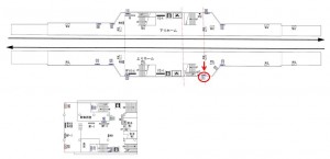 京王／多摩境駅／駅でん／№270駅看板・駅広告、位置図