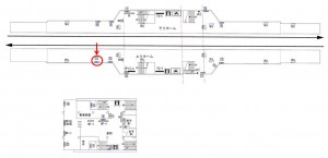 京王／多摩境駅／駅でん／№10駅看板・駅広告、位置図