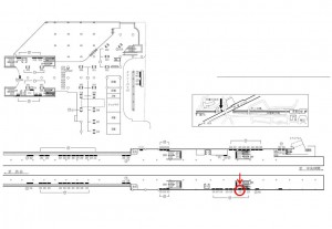 東急　青葉台駅／電気額面／№122駅看板・駅広告、位置図