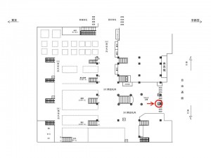 JR／大宮駅／南改札内／№66駅看板・駅広告、位置図