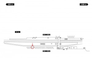 小田急　鶴川駅／／№0227駅看板・駅広告、位置図