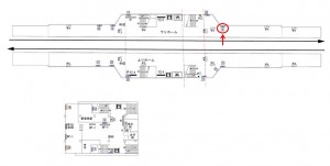 京王／多摩境駅／駅でん／№150駅看板・駅広告、位置図